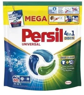 LAUNDRY CAPSULES PERSIL DIS Baltas 60 PCS