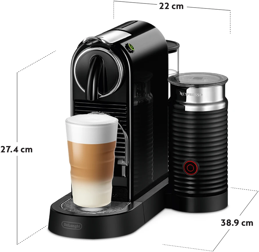 Kapsulinis kavos aparatas Nespresso Citiz & Aeroccino EN267.BAE, juoda sp.