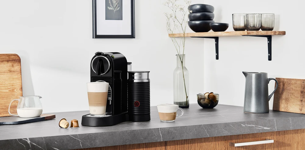 Kapsulinis kavos aparatas Nespresso Citiz & Aeroccino EN267.BAE, juoda sp.