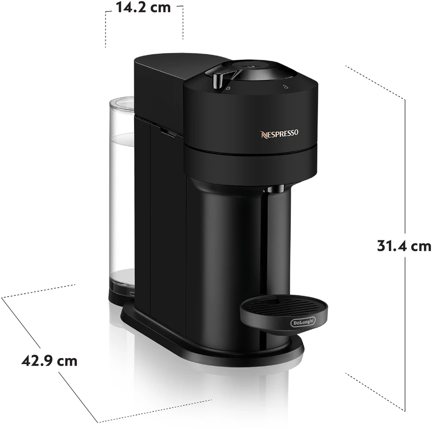 Kapsulinis kavos aparatas Nespresso Vertuo Pop & Aeroccino ENV90.BAE, juoda sp.