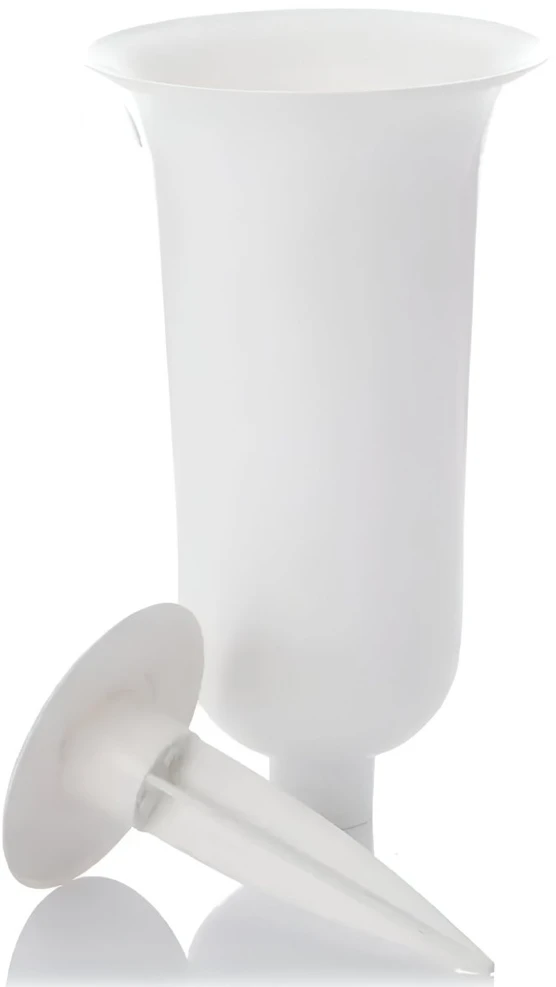 FORM PLASTIC Vaza Dama įsmeigiama į žemę D13cm/H32.7cm balta
