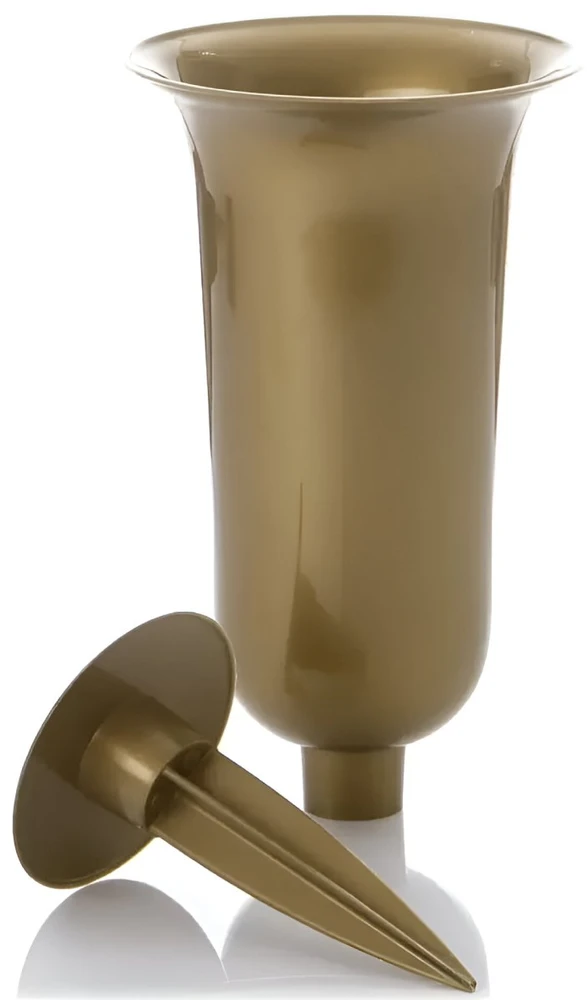FORM PLASTIC Vaza Dama įsmeigiama į žemę D13cm/H32.7cm aukso spalvos