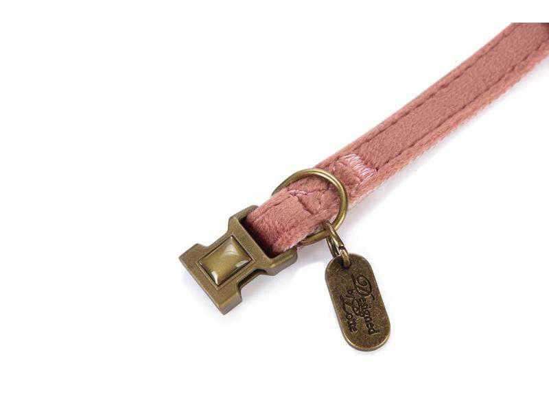 KARLIE CAT COLLAR VELURA Rožinis 20-30X1
