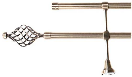 Domoletti DOUBLE CURT RAIL SET D19 240 CM
