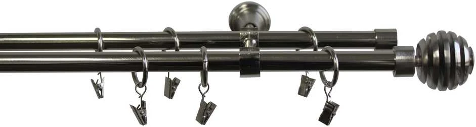 Domoletti DOUBLE CURTAIN RAIL SET 240CM D16