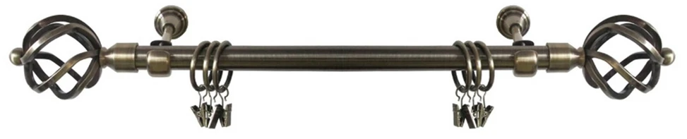 Karnizas Domoletti F512005, 300 cm, DIA 19 mm, antikinio aukso