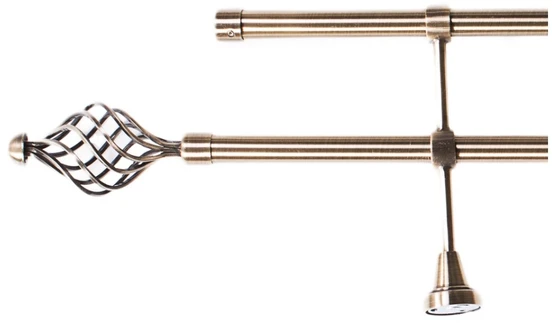 Domoletti SINGLE CURT RAIL SET. ANTIC B D19 240 CM