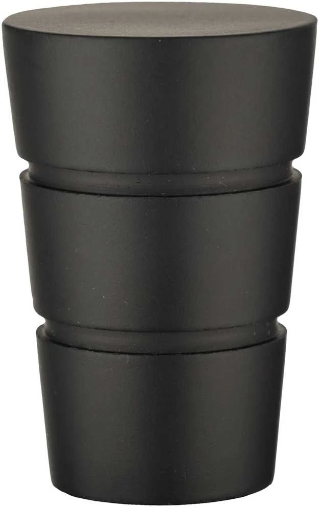 Karnizo antgalis DOMOLETTI WALEC BASIC, juodas, Ø19 mm