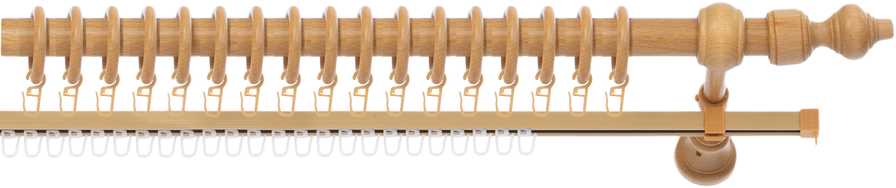 Domoletti CORNICE METAL RAIL LIGHT OAK 2.0 D28 (1)