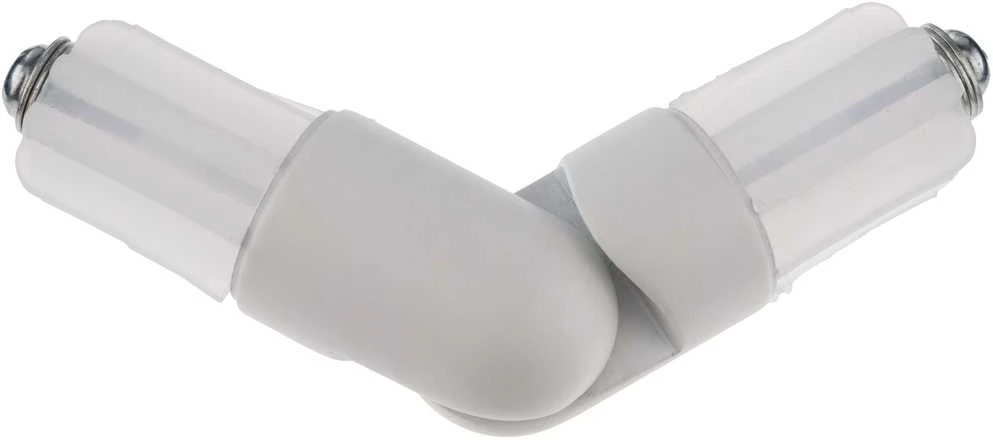 Kampinė jungtis DOMOLETTI 90180165, Ø19 mm, balta