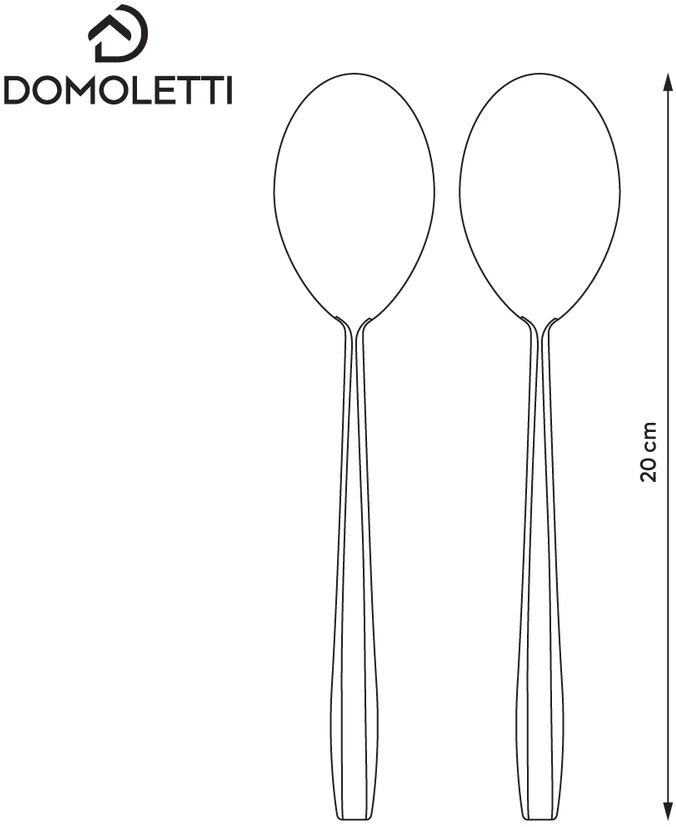 Šaukštai Domoletti Sonia 2vnt.