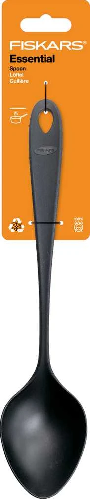 Šaukštas Fiskars Essential 1079057, juoda sp.
