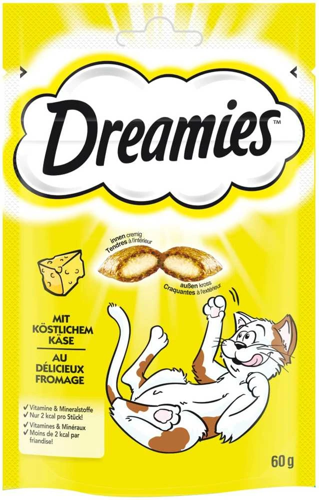 Skanėstai katėms Dreamies su sūriu, 60 g