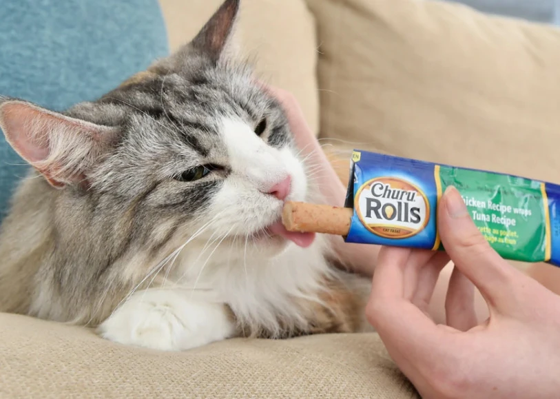 Inaba Churu Cat skanėstas Rolls Chicken Tuna (4 Sticks) 40g