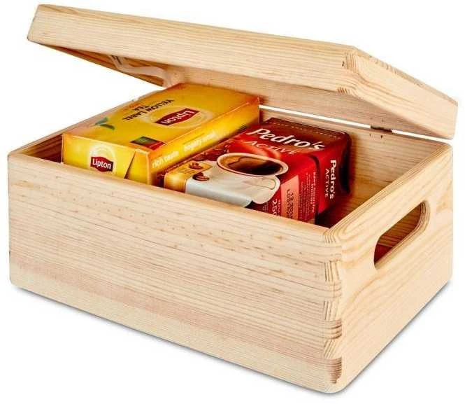 Domoletti WOODEN BOX WITH LID 315000 30X20X13.5CM