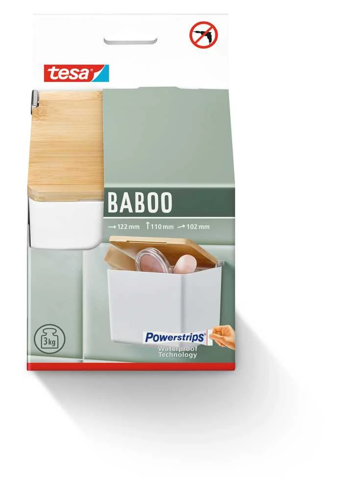 DĖŽ DUŠO PAKAB TESA BABOO 40521 S BALT