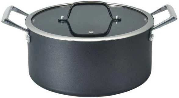 Puodas DOMOLETTI Juodas MODERN, 20 cm, 2,5 l