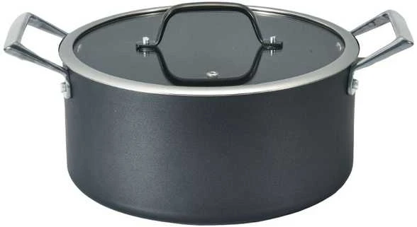 Puodas DOMOLETTI Juodas MODERN, 28 cm, 7 l