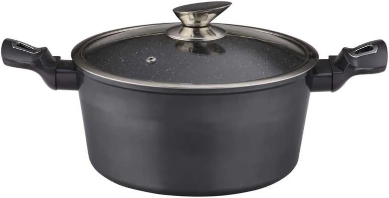 Puodas DOMOLETTI Pilkas METALLIC, 28 cm, 6,3 l