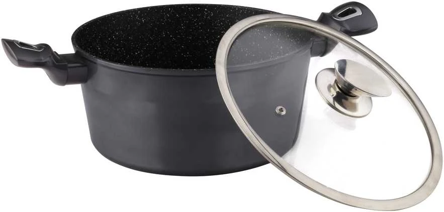 Puodas DOMOLETTI Pilkas METALLIC, 28 cm, 6,3 l