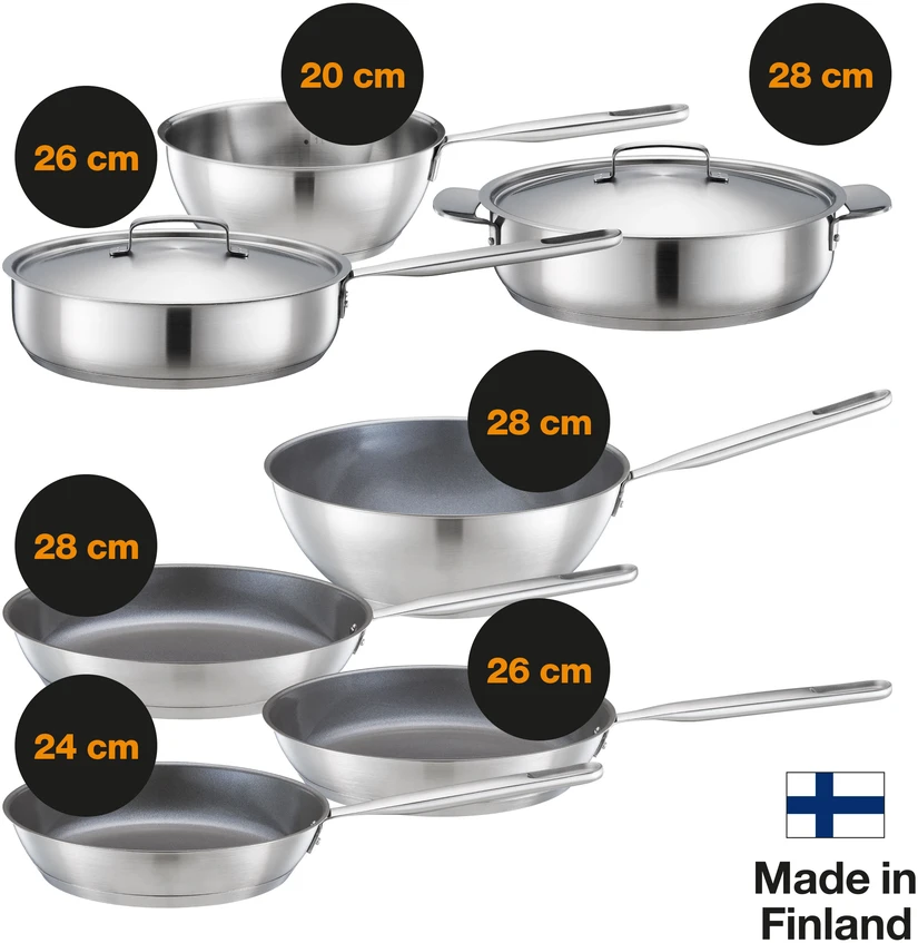 Fiskars All Steel puodas viena rankena 2L /20cm