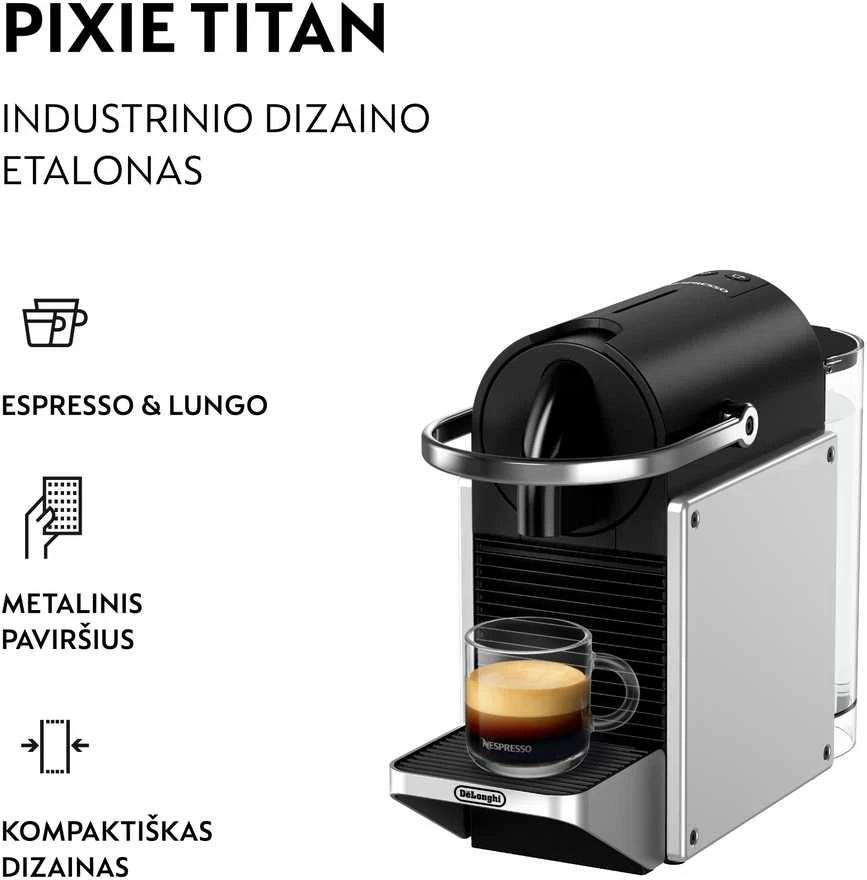 Kavos aparatas DELONGHI Nespresso Pixie EN127.S