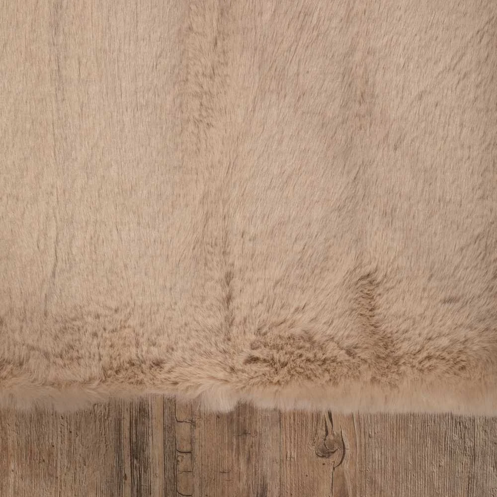Domoletti FAKE RABBIT FUR 80X150CM RECTANGLE BEIGE