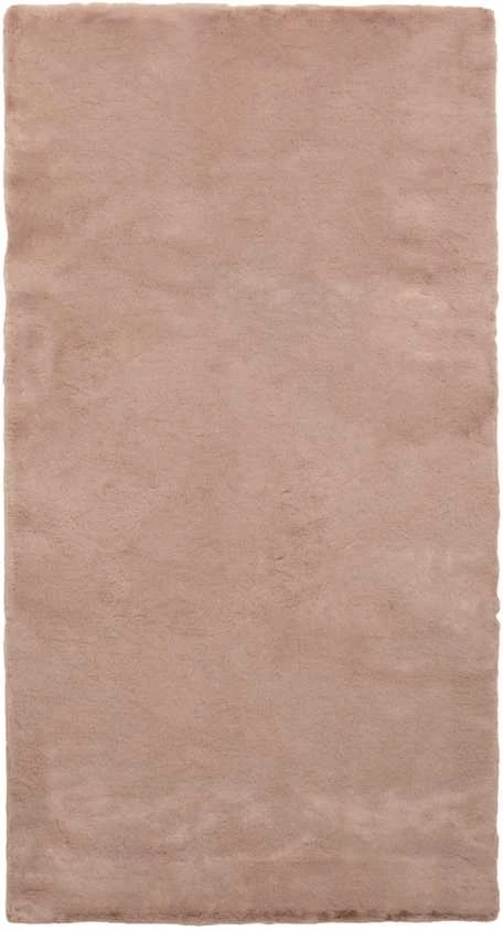 Domoletti FAKE RABBIT FUR 80X150CM RECTANGLE Rožinis