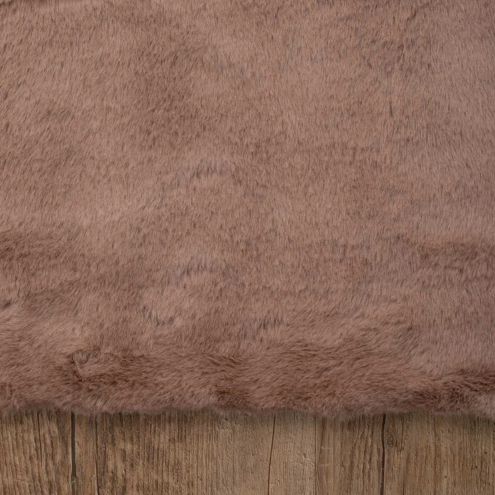 Domoletti FAKE RABBIT FUR 80X150CM RECTANGLE Rožinis