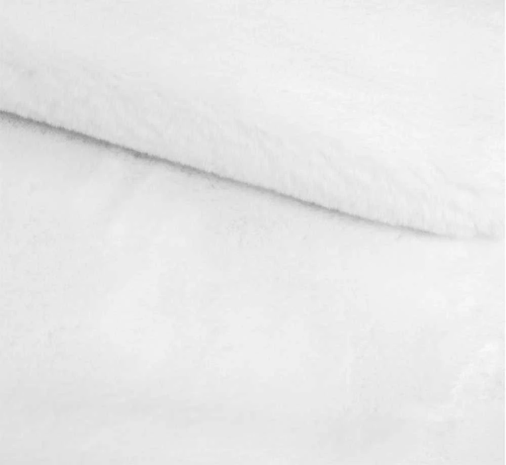 Domoletti FAKE RABBIT FUR120X170CM RECTANGLE Baltas