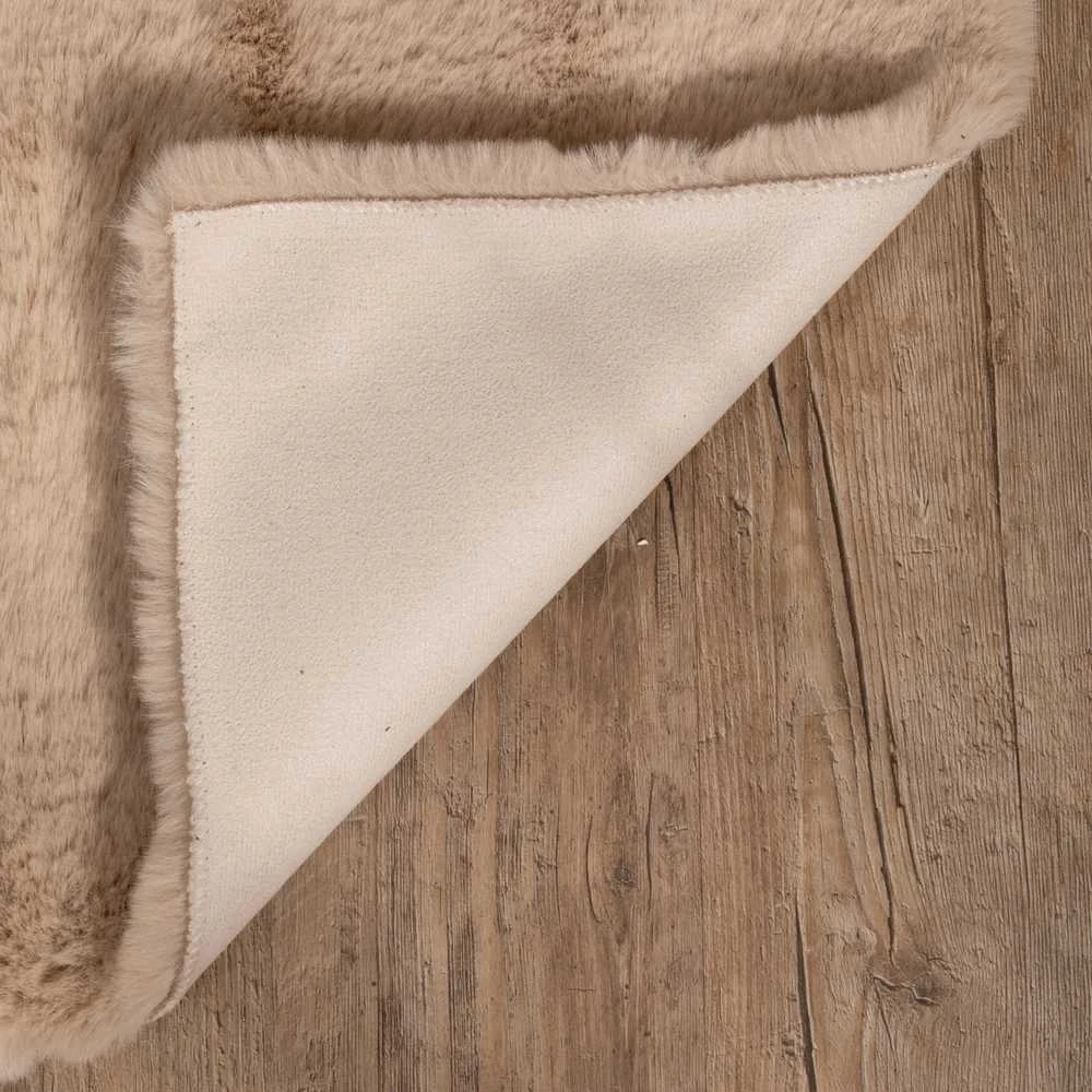 Domoletti FAKE RABBIT FUR120X170CM RECTANGLE BEIGE