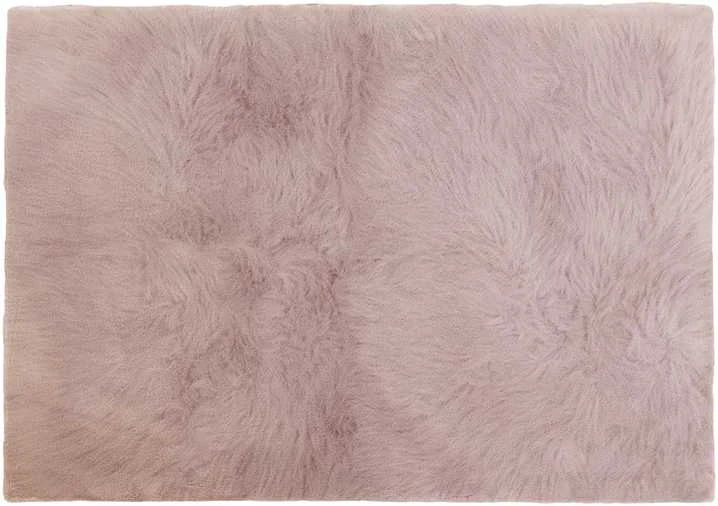 Domoletti FAKE RABBIT FUR 120X170CM RECTANGLE Rožinis