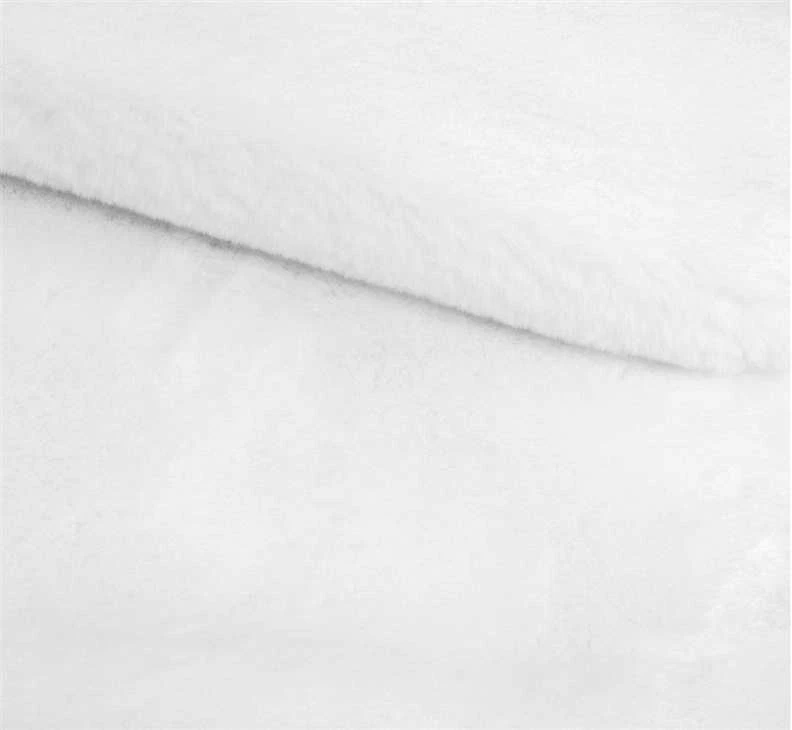 Domoletti FAKE RABBIT FUR120X170CM RECTANGLE Baltas
