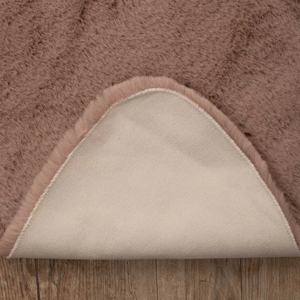 Domoletti FUR FAKE RABBIT 70X80CM Rožinis BUTTERFLY