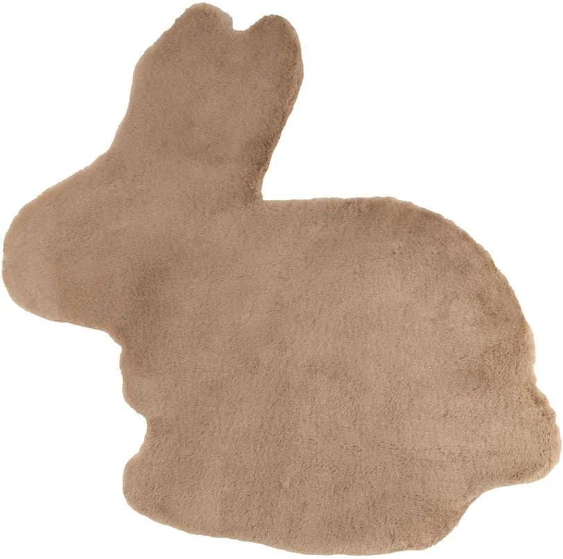 Domoletti FUR FAKE RABBIT 82X74CM SAND RABBIT
