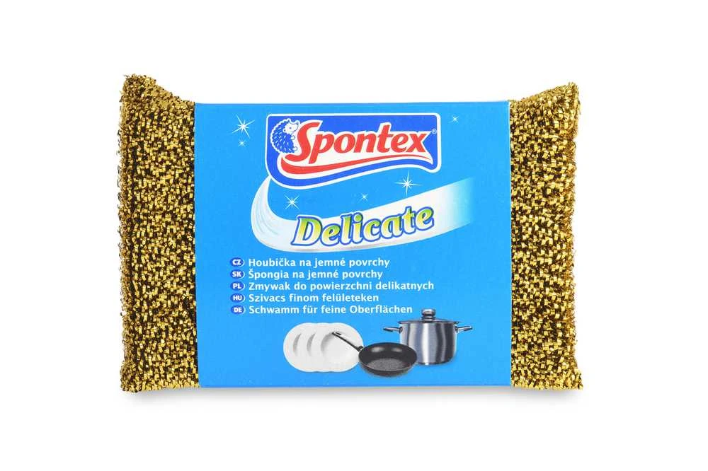 Kempinė-grandikėlis Spontex Subtilus, aukso/sidabro spalvos.