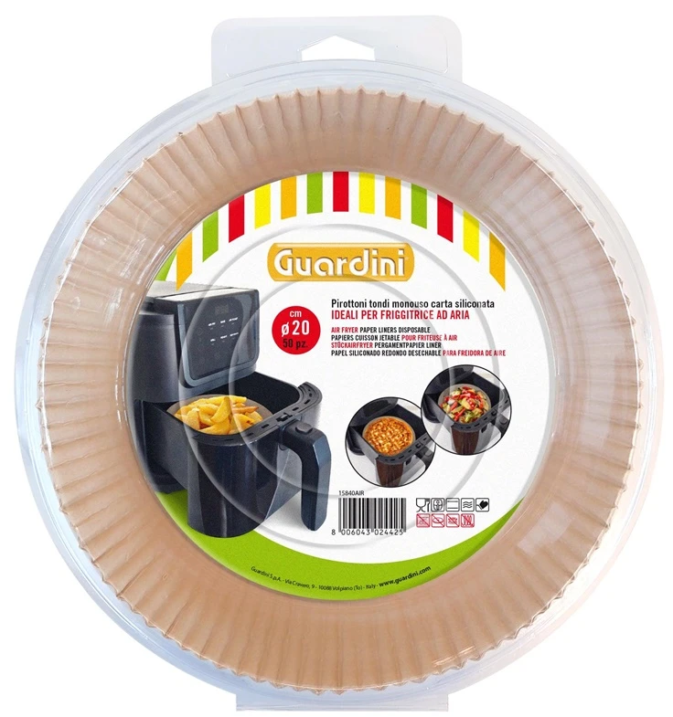 Kepimo popierius karšto oro gruzdintuvei Guardini, 20 cm x 20 cm, 50 vnt