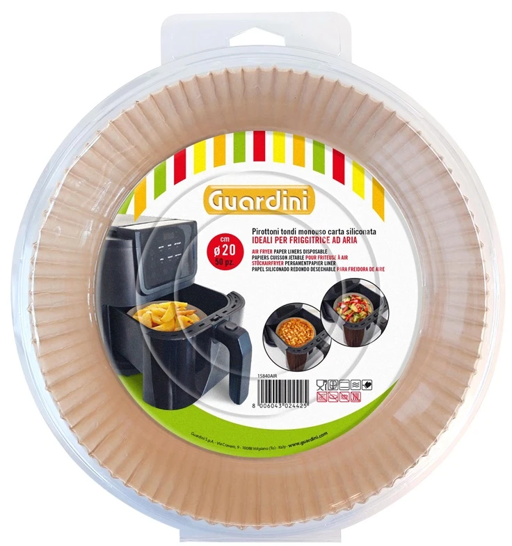 Kepimo popierius karšto oro gruzdintuvei Guardini, 20 cm x 20 cm, 50 vnt