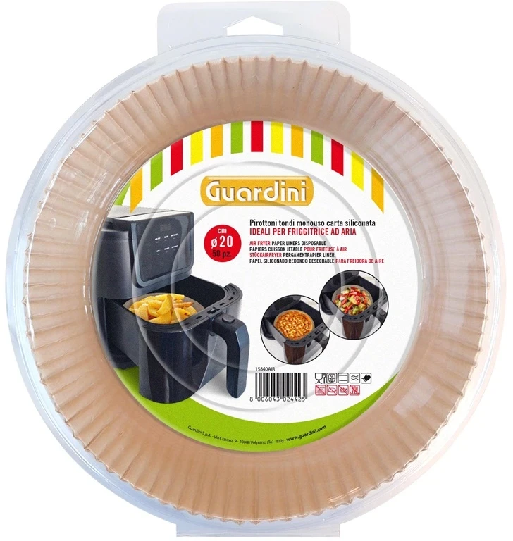 Kepimo popierius karšto oro gruzdintuvei Guardini, 20 cm x 20 cm, 50 vnt