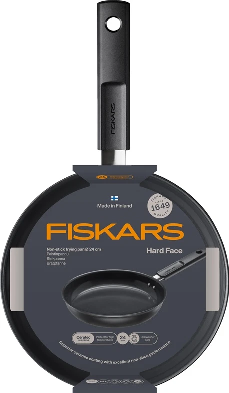 Keptuvė Fiskars Hard face 1075458, 24 cm, aliuminis