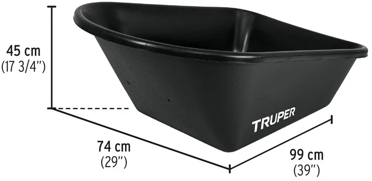 Karutis Truper 11777, juoda sp., 120 l