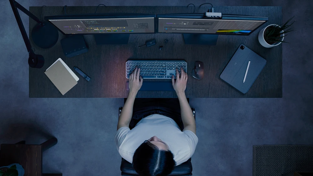 Belaidė klaviatūra Logitech MX Keys S, Išdėstymas: US (Qwerty)