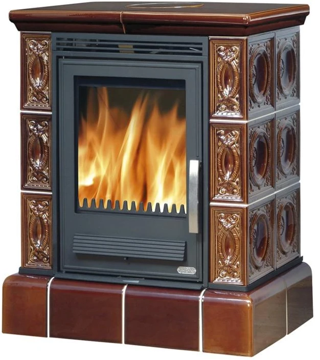Fireplace ABX HELVETIA with a tiled base 7kW