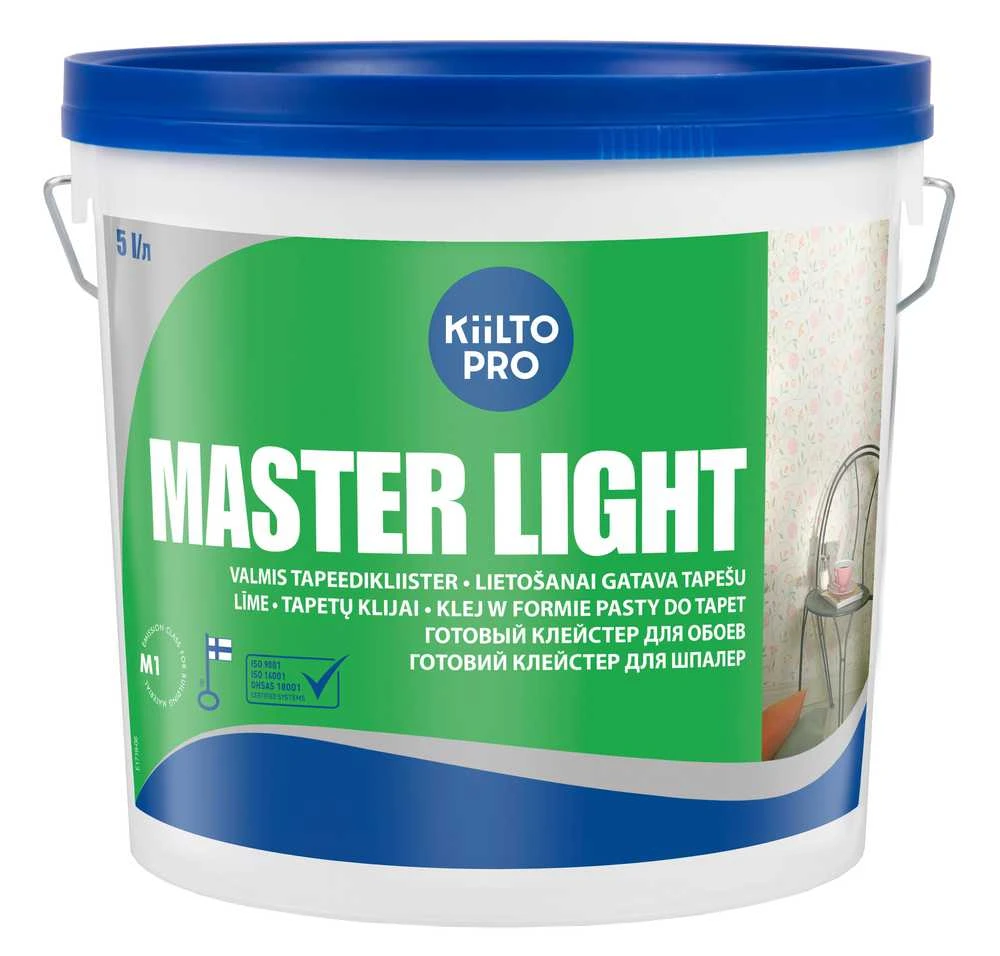 Kiilto Pro „Spin Master“ sienų klijai „Master Light“, 5 l