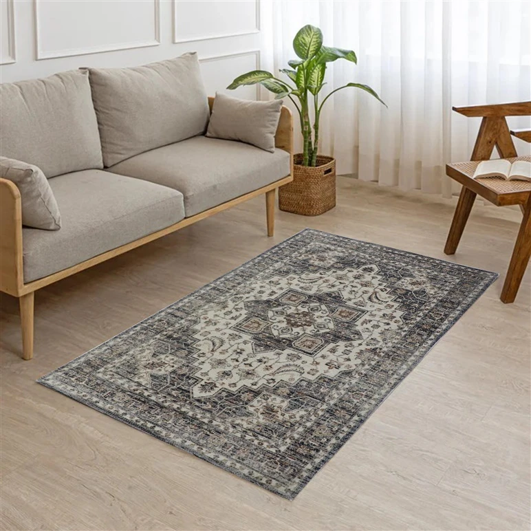 Kilimas vidaus Domoletti PP-FR-IL-21-A rudas 150x90 cm