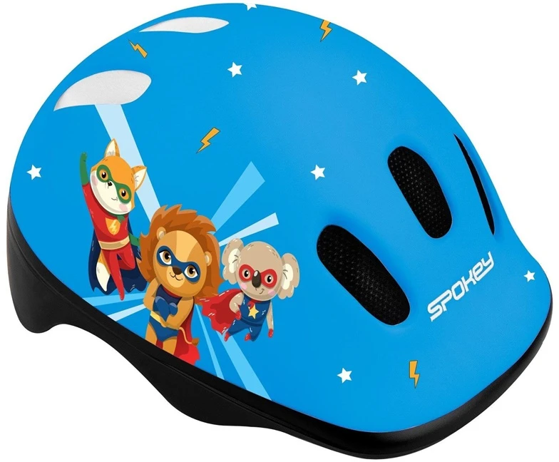 Ķivere bērniem Spokey Fun. zila/melna. 52-56 cm