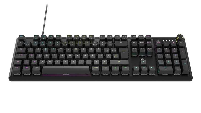 CORSAIR K70 RGB CORE Mechaninė klaviatūra žaidimams RGB LED pašvietimas CORSAIR Linear Raudona Juodas