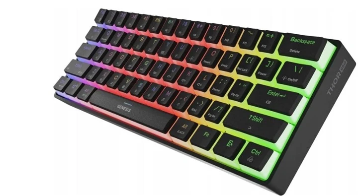 Genesis Klaviatūra žaidimams Thor 660 G2 Gateron Raudona belaidė mechaninė su pašvietimu juoda