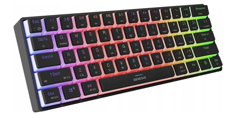 Genesis Klaviatūra žaidimams Thor 660 G2 Gateron Raudona belaidė mechaninė su pašvietimu juoda