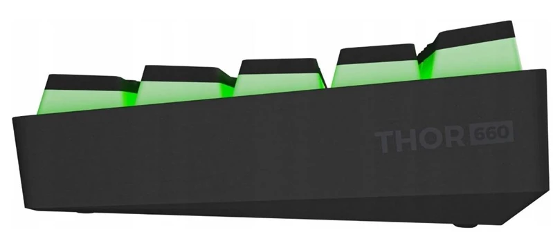 Genesis Klaviatūra žaidimams Thor 660 G2 Gateron Raudona belaidė mechaninė su pašvietimu juoda